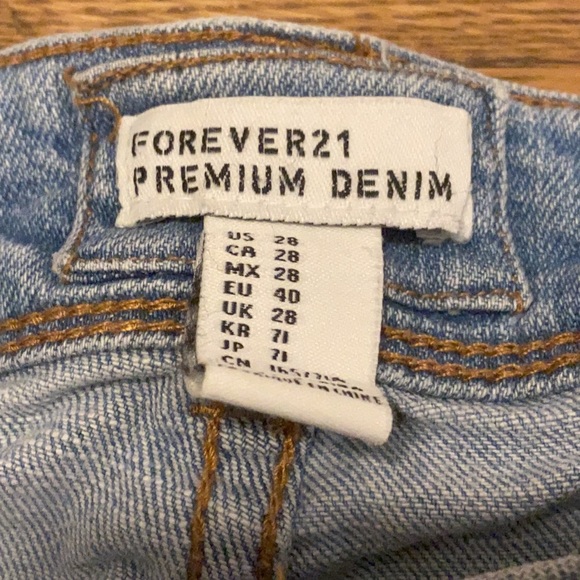 Light Washed Blue Jean Shorts - Picture 2 of 3